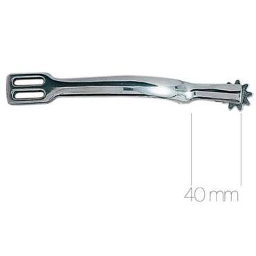 Espuela Inglesa ZALDI unisex ruleta dentada inox.